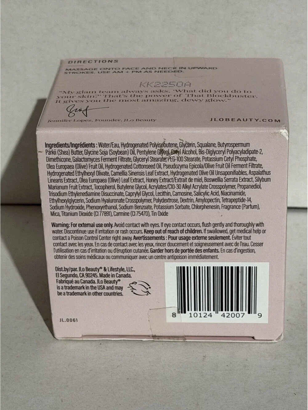 New JLo Beauty That Blockbuster Hydrating Cream 1.7 Fl Oz Sealed Box